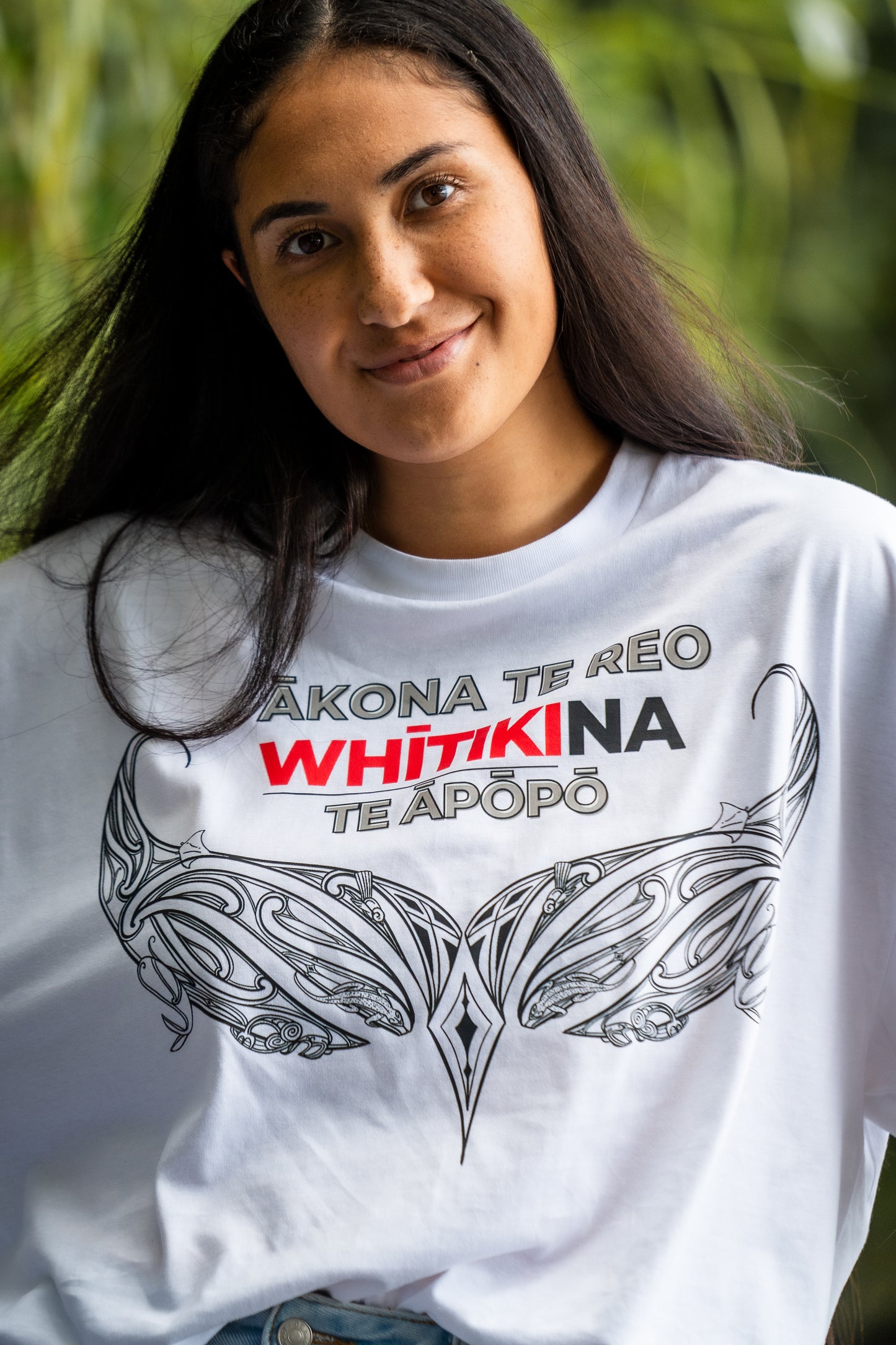 White Oversized Whītiki Tee